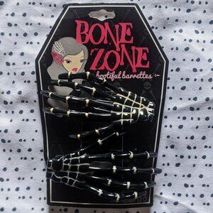 Halloween Bone Zone Bootiful Hair Barrettes Goth Punk Emo